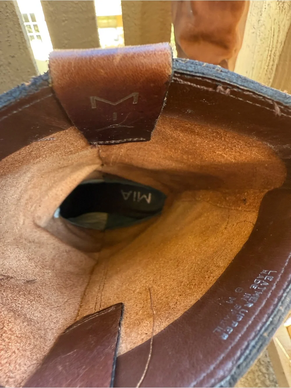 MIA Brown Leather Rockstar Western Heeled Boots - Picture 6 of 14